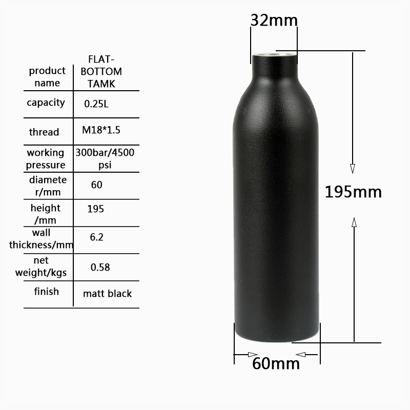 0.25 Liter Aluminum HPA Cylinder (3)