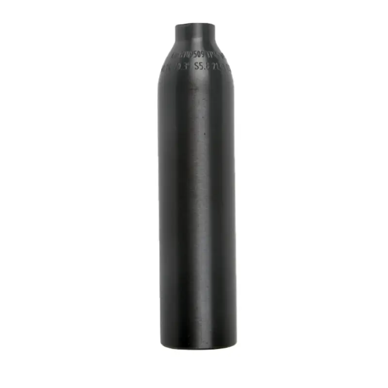 0.35 Liter High Pressure Black Matt Aluminum Gas Cylinder (1)