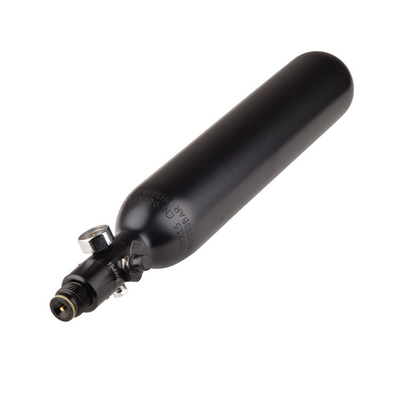 0.5L Round Bottom Black Aluminum Tank (5)