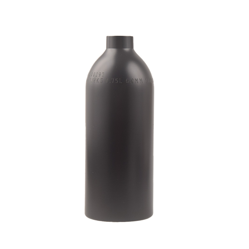 0.75 Liter Black Aluminum Gas Cylinder (1)