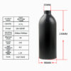 0.75 Liter Black Aluminum Gas Cylinder (2)