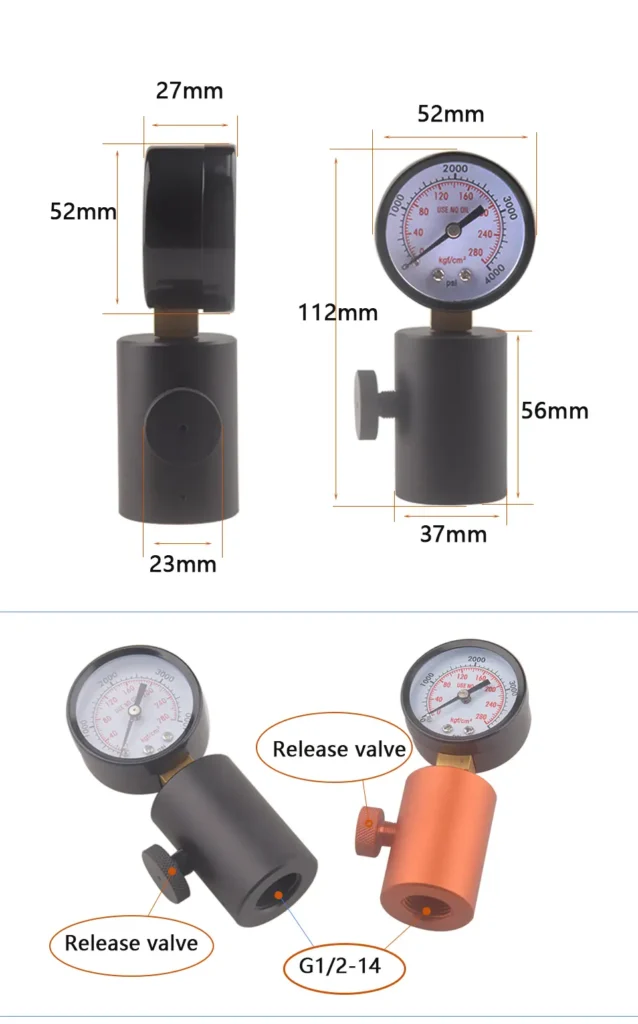 Gas Cylinder Refill Accessories size