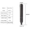 PCP 0.7L Air Tank Pneumatic Gas Pressure Cylinder Black Bottle Carbon fiber (3)