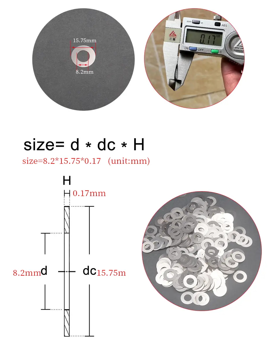 Stainless Steel Adjusting Ultrathin Precision Shim Gasket